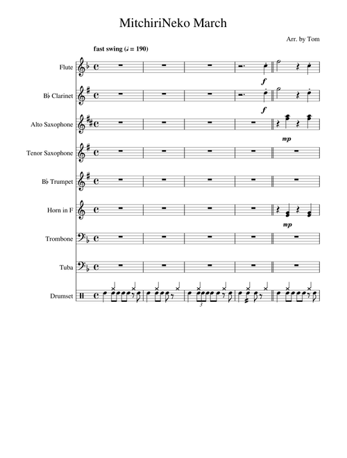 MitchiriNeko March (Pep Arrangement)