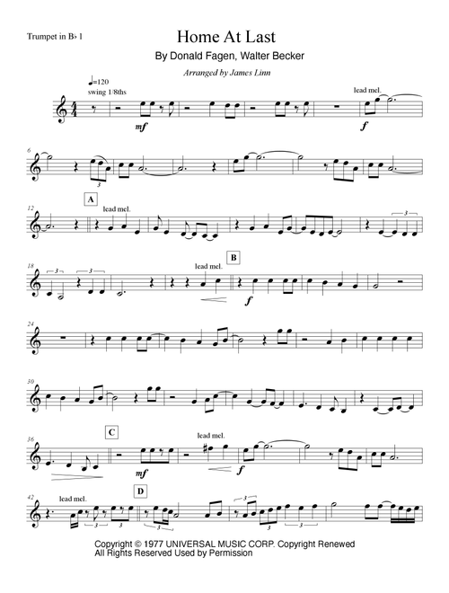 Home At Last (Arr. James Linn) - Steely Dan (Brass Ensemble)