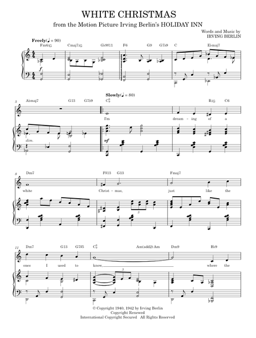 White Christmas - Irving Berlin (Piano Vocal)