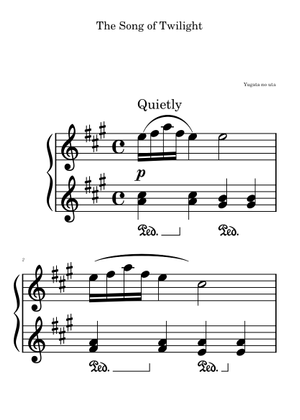 The Song of Twilight – Yoshinao Nakada | Arrangement for Mixed