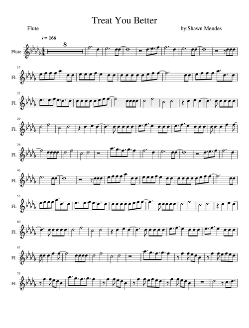 Treat You Better - Flute