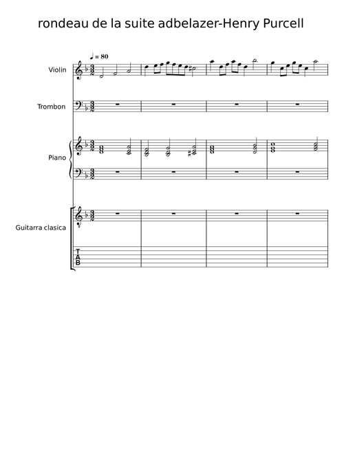 Rondeau from Abdelazer - Henry Purcell