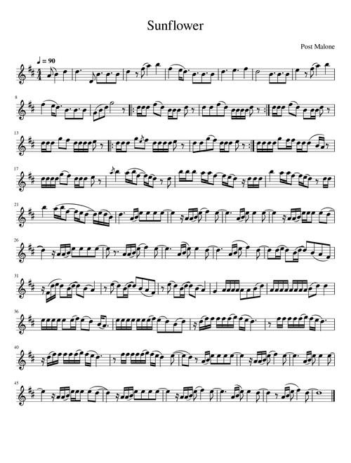 Sunflower (Arr. Julia J Mills) - Post Malone & Swae Lee (Violin Solo)