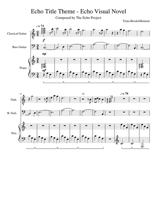 Echo Title Theme - Echo Visual Novel