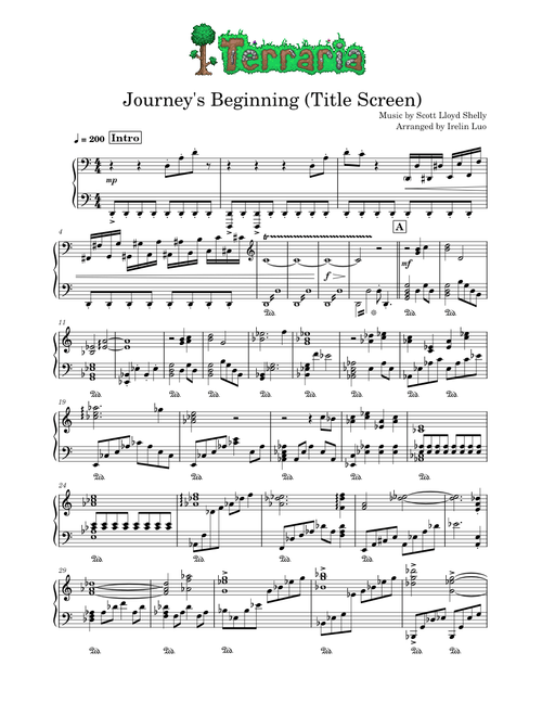 Journey's Beginning (Title Screen)- Scott Lloyd Shelly (Terraria OST)