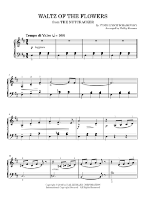 Waltz of the Flowers for Horn Quartet Sheet Music for French horn