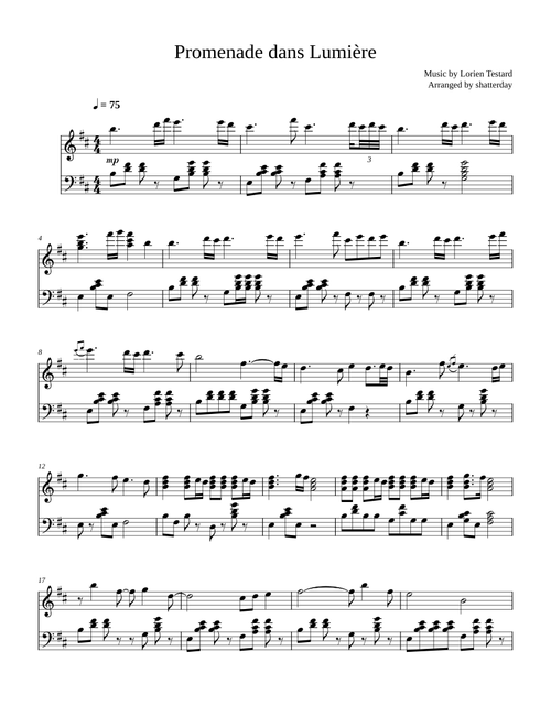 Promenade dans Lumière - Clair Obscur: Expedition 33 for solo piano