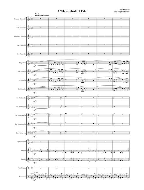 A Whiter Shade Of Pale (Arr. Stephen Brodie) - Procol Harum (Brass Ensemble)