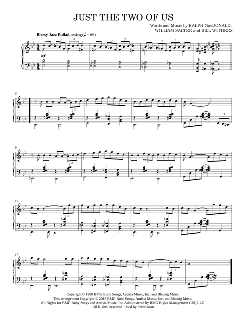 Just The Two Of Us - Grover Washington Jr. feat. Bill Withers (Piano Solo)