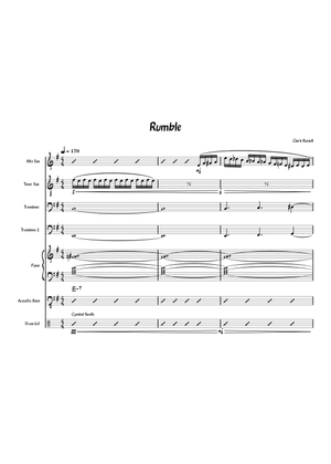 Rumble Sheet Music with Chords for Piano, Trombone, Saxophone alto ...