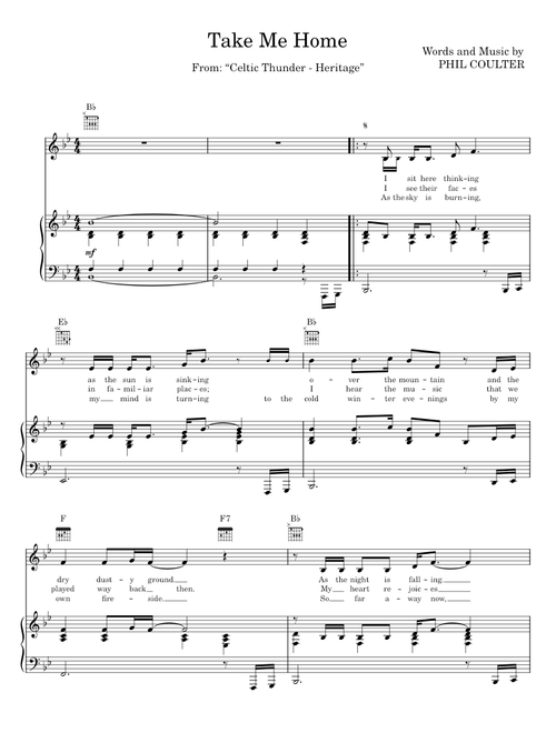 Take Me Home - PHIL COULTER
