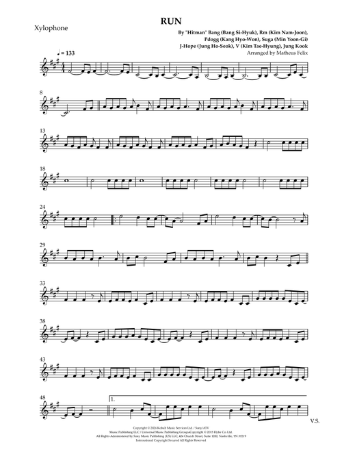 Run (Arr. Matheus Felix) - BTS (Xylophone Solo)