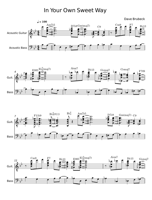 In Your Own Sweet Way - The Dave Brubeck Quartet