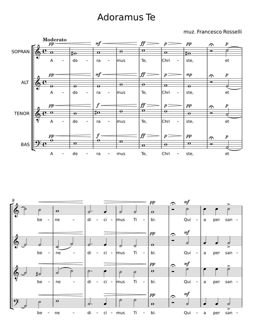 Adoramus te Christe II - Francesco Rosselli