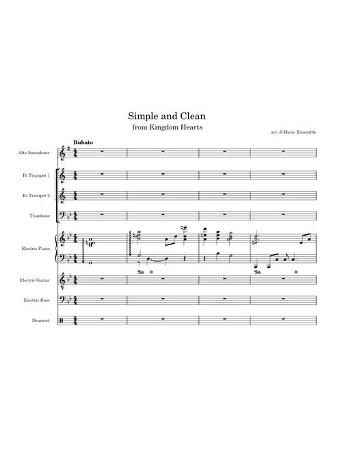 Simple and Clean (from Kingdom Hearts) (Jazz Arrangement by J-Music Ensemble)