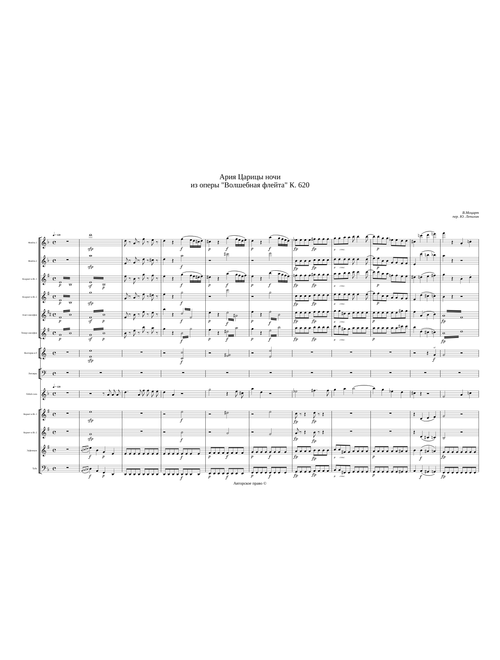 Queen Of The Night Aria – Wolfgang Amadeus Mozart