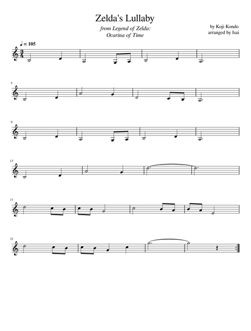 Zelda's Lullaby – Koji Kondo