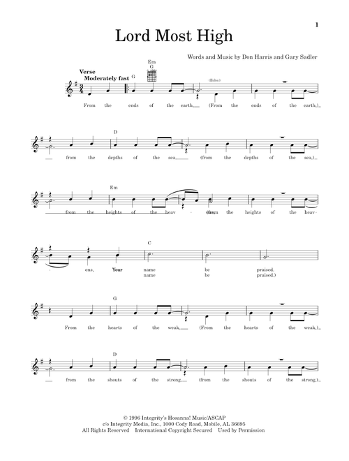 Lord Most High - The Martins (Easy Guitar)