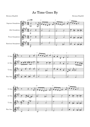 As time goes by – Herman Hupfeld As time goes by Sheet Music with