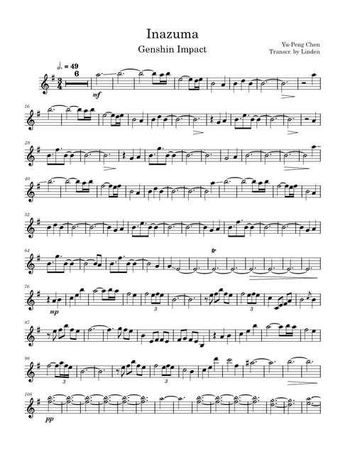 Genshin Impact - Inazuma (Violin)