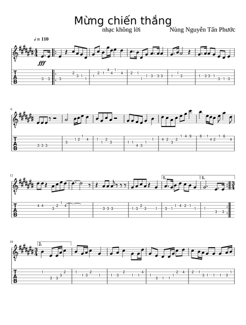 Mừng chiến thắng (không lời)