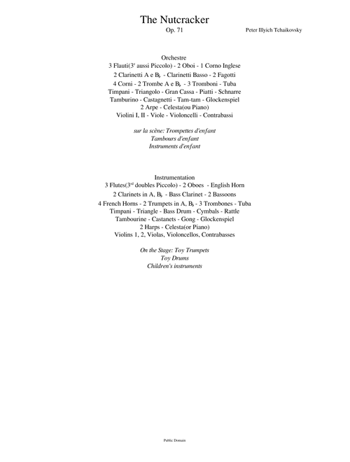 Full Nutcracker Ballet Score(WiP)