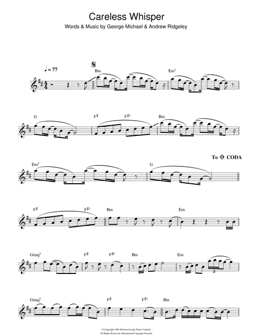 Careless Whisper - George Michael (Flute Solo)