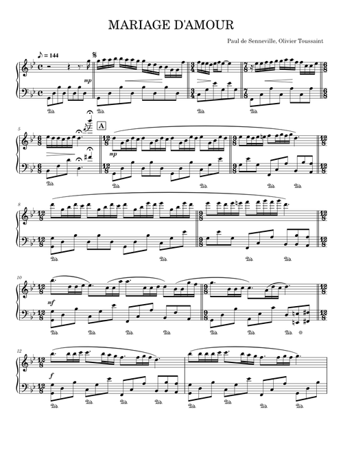 MARIAGE D'AMOUR - Richard Clayderman