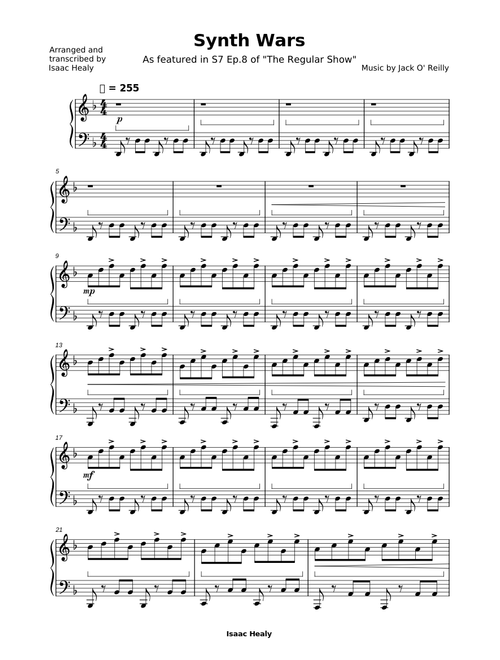 The Synth Wars – Jack O'Reilly - Arr. Isaac Healy