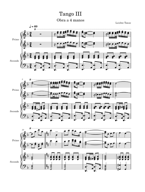 Tango III-Leichte Tanze