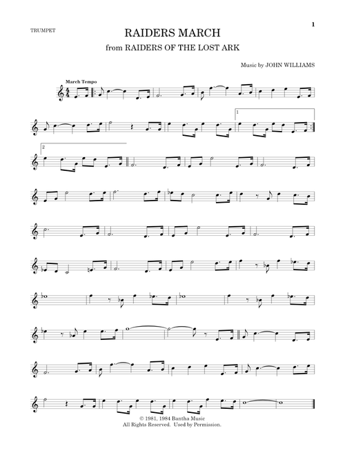 Raiders March - John Williams (Trumpet Solo)