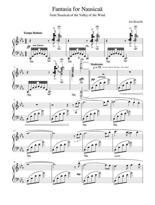 Fantasia for Nausicaä – Joe Hisaishi