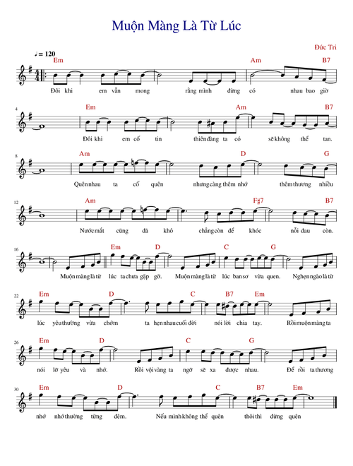 Muộn màng là từ lúc