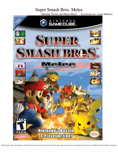 Super Smash Bros Melee - Opening Theme - Hirokazu Ando
