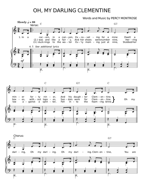 Oh My Darling, Clementine - Percy Montrose