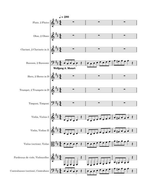 marriage of figaro overture ORCH