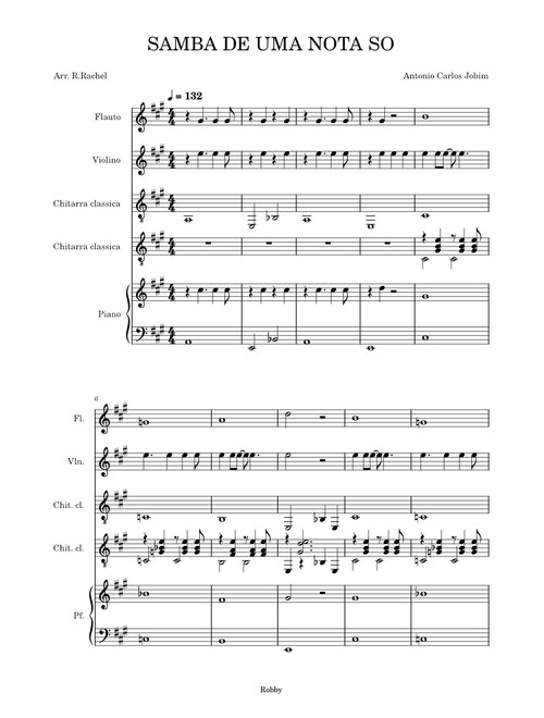 One Note Samba (Samba De Uma Nota So) – Antônio Carlos Jobim SAMBA DE UMA NOTA SO