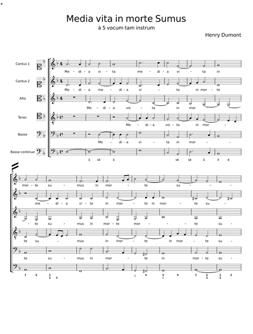 Media vita in morte Sumus - Henry Dumont
