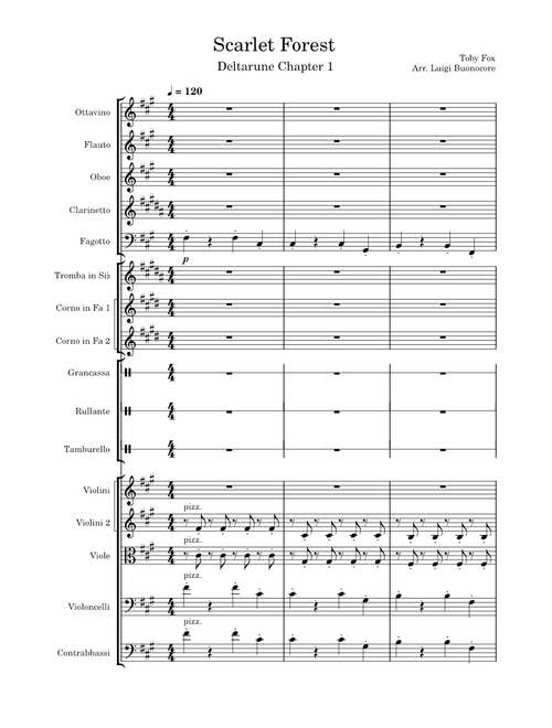 Scarlet Forest (Deltarune) – Toby Fox for classical orchestra