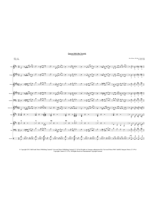 Dance With Me Tonight (Arr. David E. Clark) - Olly Murs (Large Ensemble)