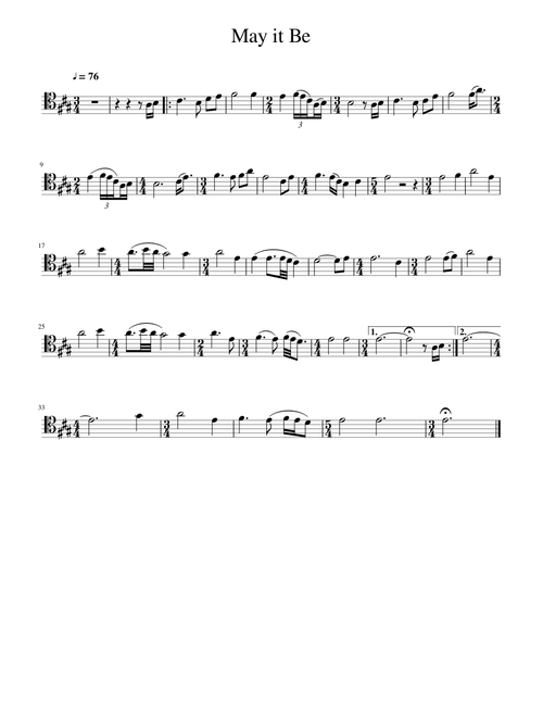 May it Be cello