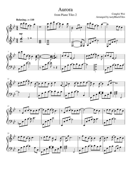 Aurora - Congfei Wei (Piano Tiles 2)