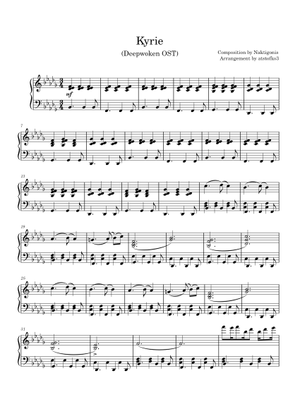 Kyrie (Deepwoken OST) – Naktigonis Kyrie (Deepwoken OST) Sheet Music ...