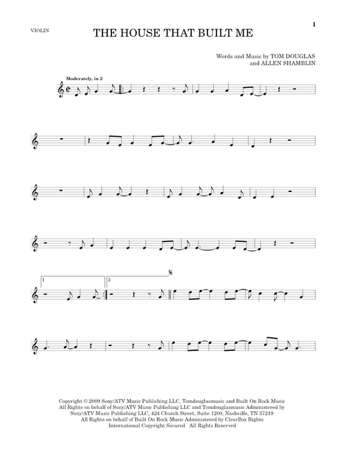 The House That Built Me - Miranda Lambert (Violin Solo)