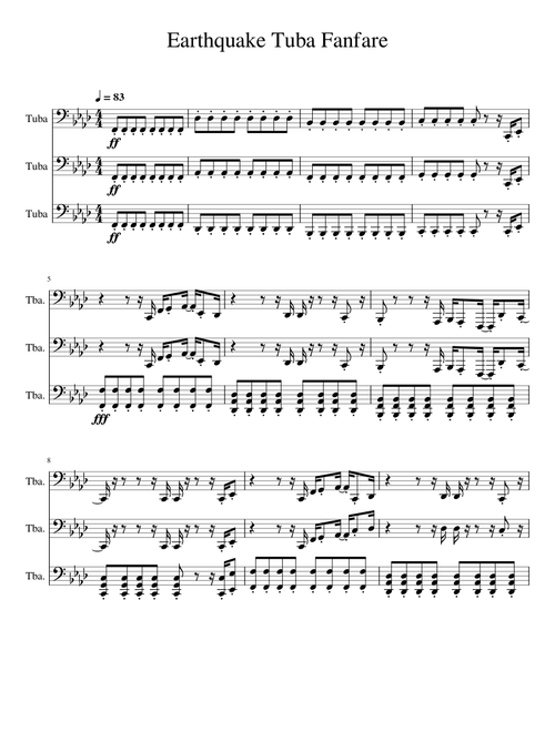 Earthquake Tuba Fanfare