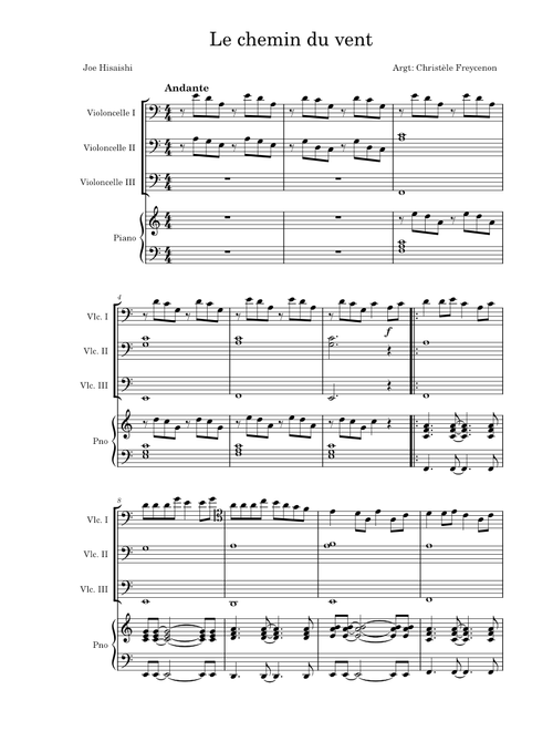 Le chemin du vent – Joe Hisaishi