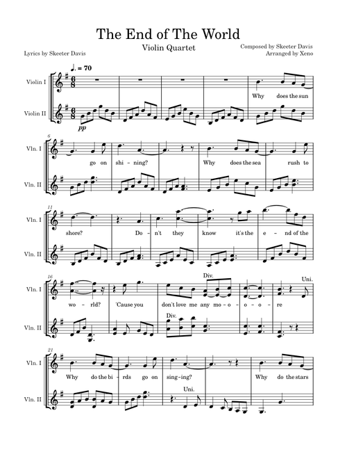 The End Of The World – Skeeter Davis