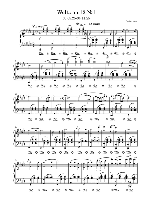 Waltz op.12 №1 – selivanovegor