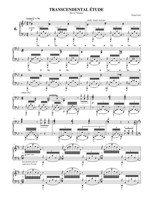 Franz Liszt: 12 Études d'exécution transcendante, S.139