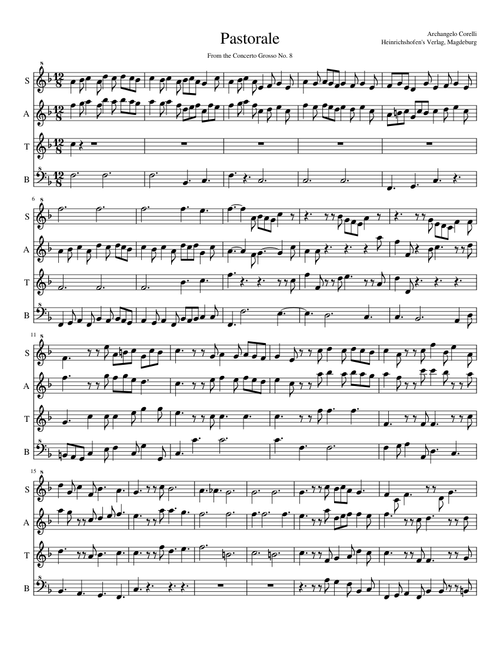 Pastorale - Recorder Quartet